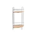 Miniatyrbillede 1 af 3: Hjørnemøbel DKD Home Decor Natur Bambus Rustfrit krom metal 2 Hylder 19,5 x 19,5 x 36,5 cm
