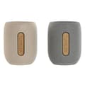 Pikkukuva 1 / 3: Hammasharjateline Home ESPRIT Harmaa Kerma Dolomite 8,5 x 7 x 11 cm (2 osaa)