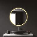 Miniatyrbillede 4 af 4: Vægspejl EDM 32436 20 W Ø 60 cm Gennemsigtig Aluminium Cirkulær LED Lys
