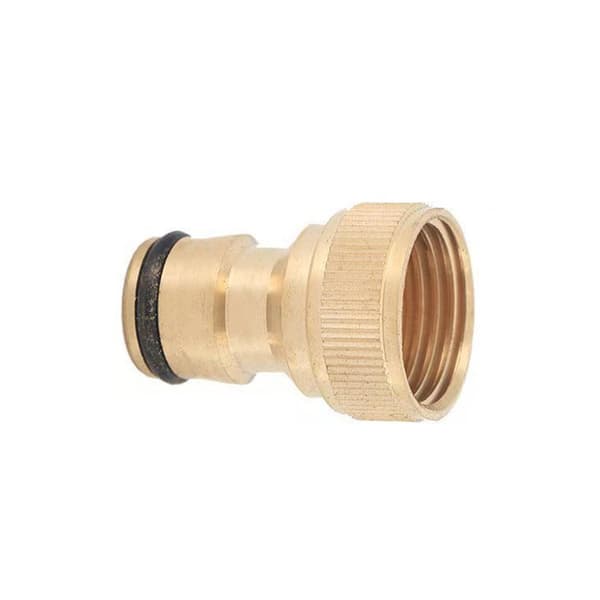 INF Vandhaneadapter - Indvendig 1/2" Nippelbeslag til Hurtig Tilslutning Guld