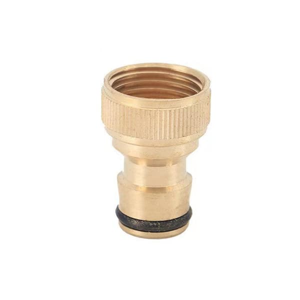 INF Vandhaneadapter - Indvendig 1/2" Nippelbeslag til Hurtig Tilslutning Guld
