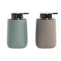 Miniatyrbillede 1 af 2: Sæbedispenser DKD Home Decor 9 x 9 x 14,5 cm Beige Mint ABS Dolomite (2 enheder)