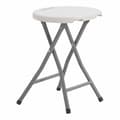 Miniatyrbillede 1 af 2: Sammenklappelig skammel EDM 73798 Hvid 33 x 30 x 45 cm