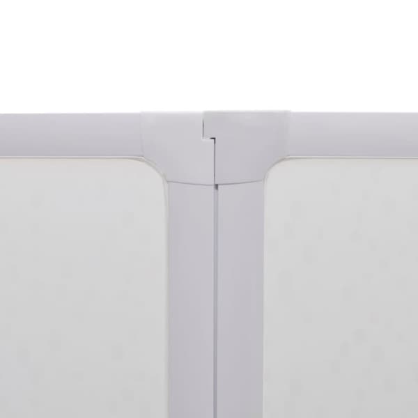 vidaXL Badekarskjerm 140 x 168 cm 7 paneler sammenleggbare + håndklehylle