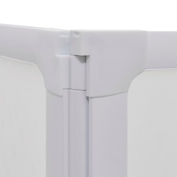 vidaXL Badekarskjerm 140 x 168 cm 7 paneler sammenleggbare + håndklehylle