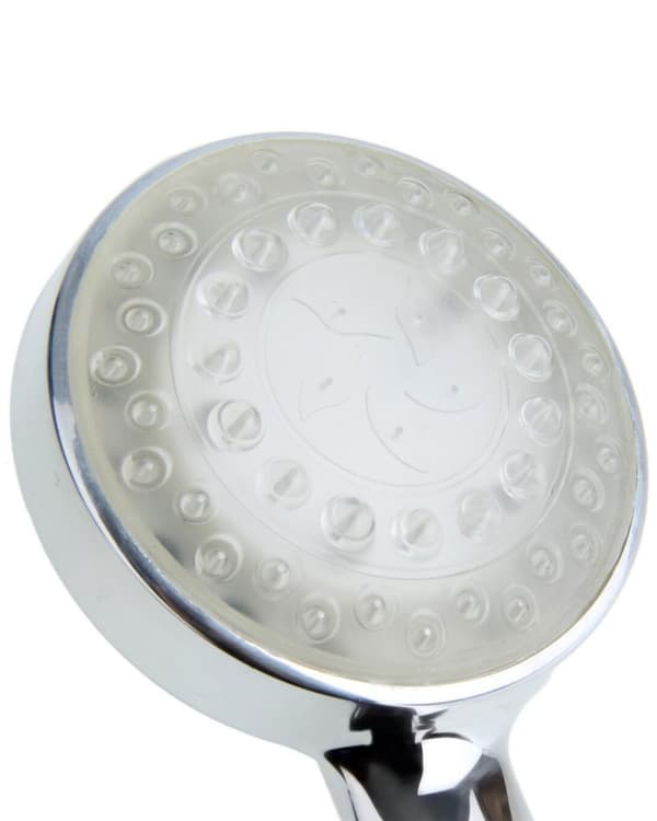 LED Duschhandtag Silver Föränderlig Flerfärgat Ljus Rund