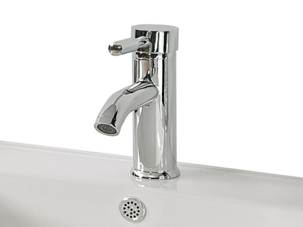 Tvättställskran Silver Kromad Metall Modernt badrumsblandare