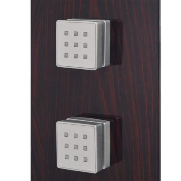 vidaXL Dusjpanel glass brun