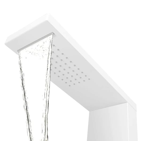 vidaXL bruserpanelsystem aluminium mat hvid