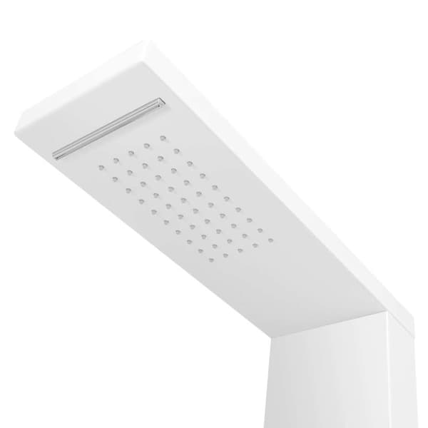 vidaXL bruserpanelsystem aluminium mat hvid