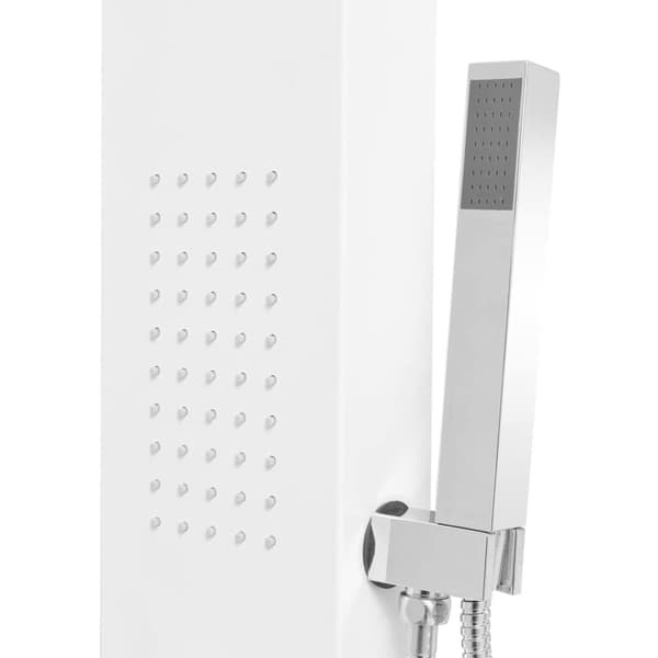 vidaXL bruserpanelsystem aluminium mat hvid