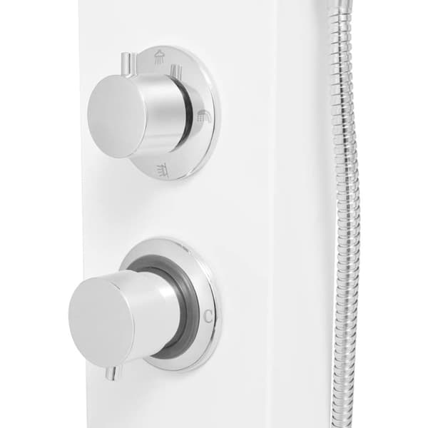 vidaXL bruserpanelsystem aluminium mat hvid