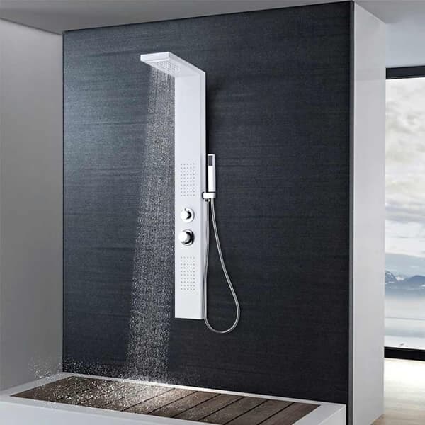 vidaXL bruserpanelsystem aluminium mat hvid
