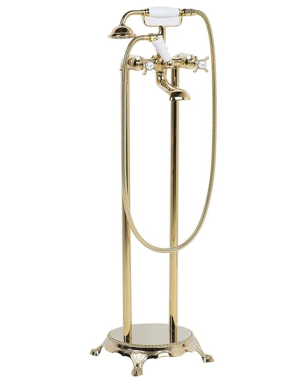 Fristående Badkarsblandare Silver Krom 98 cm Med handdusch Modern