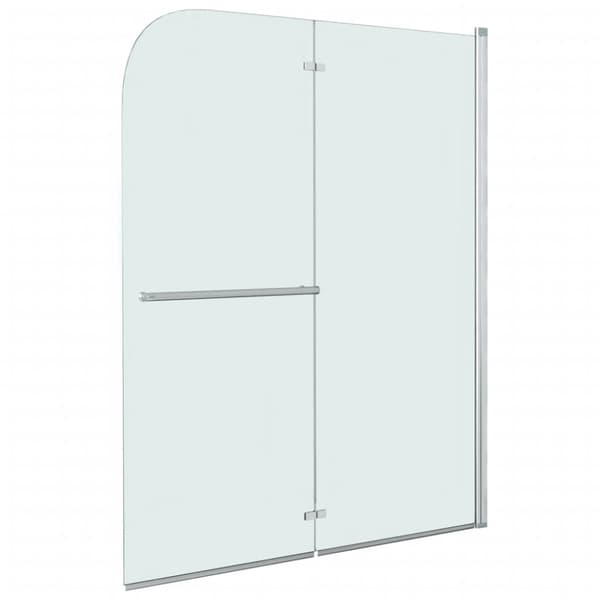vidaXL foldbar brusekabine 2 paneler ESG 95x140 cm