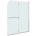 Miniatyrbillede 2 af 3: vidaXL foldbar brusekabine 2 paneler ESG 120x140 cm