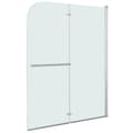 Miniatyrbillede 1 af 3: vidaXL foldbar brusekabine 2 paneler ESG 120x140 cm