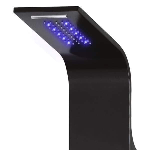 vidaXL brusepanel 20x44x130 cm aluminium sort