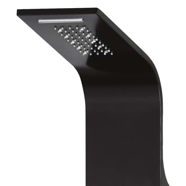 vidaXL brusepanel 20x44x130 cm aluminium sort