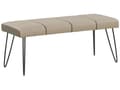 Miniatyrbild 7 av 8: Sovrumsset Beige Dubbelsäng 180 x 200 cm 2 Sängbord Bänk Konstläder Modern