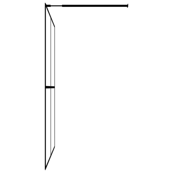vidaXL bruseafskærmning 118x190 cm hærdet glas matteret