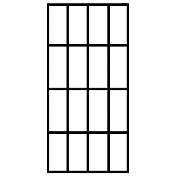 vidaXL Dusjskjerm klart herdet glass 118x190 cm