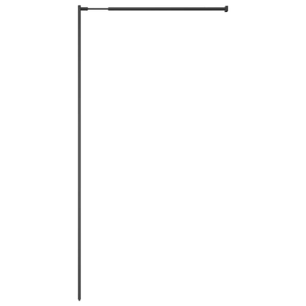 vidaXL bruseafskærmning 80x195 cm hærdet glas klart