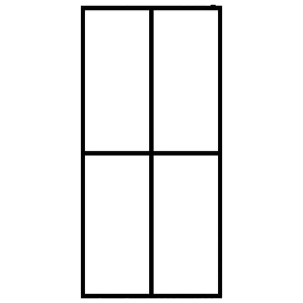 vidaXL Dusjskjerm frostet herdet glass 100x195 cm