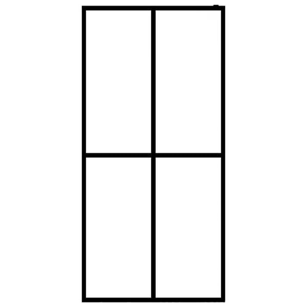 vidaXL Duschvägg till duschkabin härdat frostat glas 80x195 cm