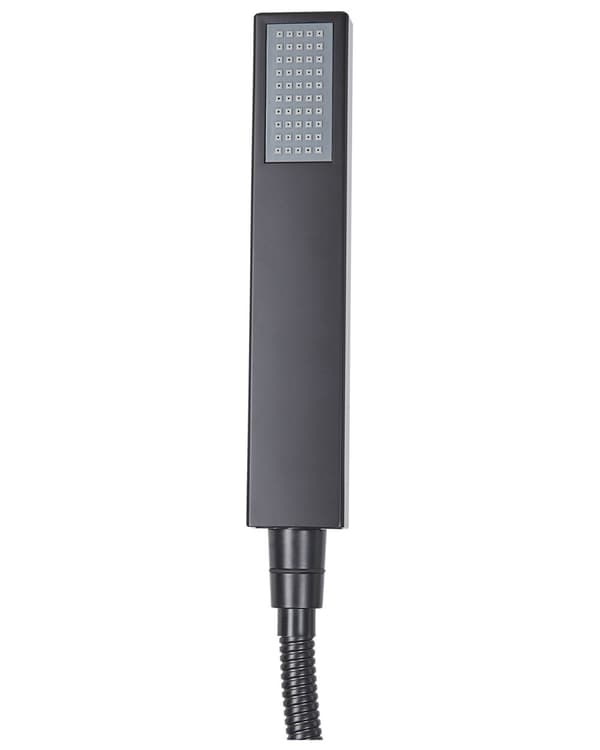 Badkarsblandare Svart Krom Fristående 118 cm Moderna badrumstillbehör