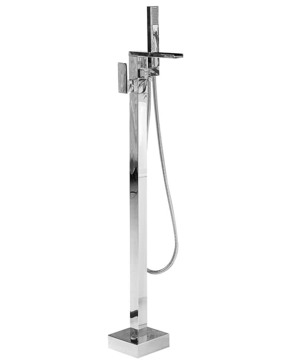 Badkarsblandare Silver Krom Fristående 118 cm Moderna badrumstillbehör
