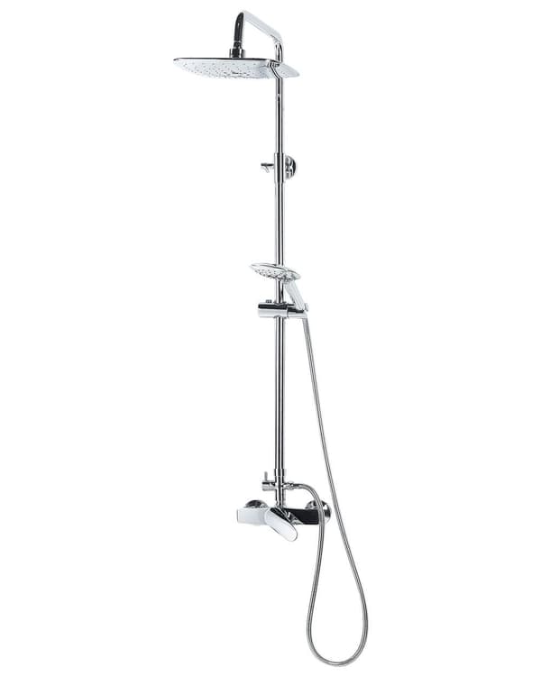 Blandare Krom Silver Mässing Regnfunktion Handdusch Modernt set