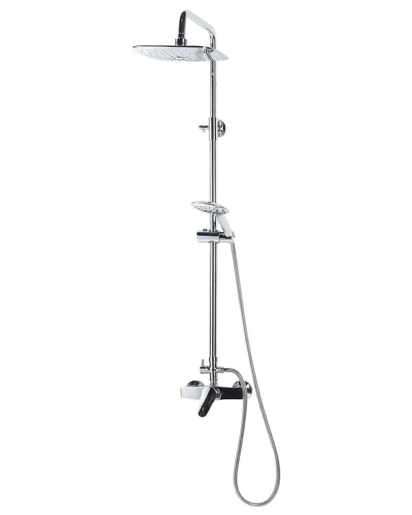 Blandare Krom Silver Mässing Regnfunktion Handdusch Modernt set