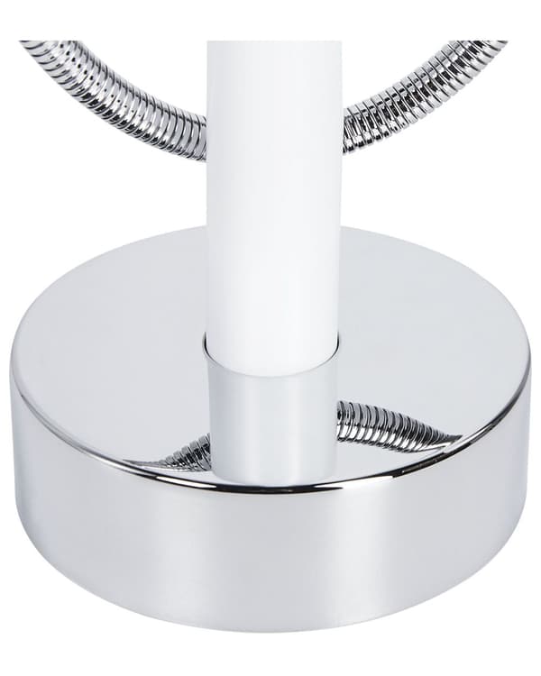 Badkarsblandare Vit med Silver Mässing Rostfritt Stål Fristående Badkarsblandare med Handdusch Modern Design