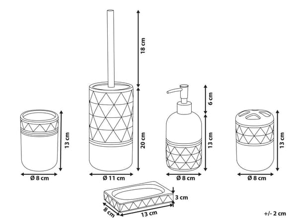 Badeværelsestilbehør Sæt Sort Guld Keramik Art Deco Sæbedispenser Toiletbørste Tumbler Krus