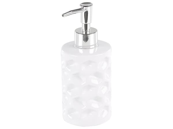 Badeværelsestilbehør Sæt hvid blank Keramik krus toiletbørste børsteholder sæbedispenser skål bikage mønster Minimalistisk skandinavisk design