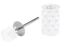 Miniatyrbild 5 av 9: Set med badrumstillbehör Silver Keramik Glam Tvåldispenser Toalettborste med hållare