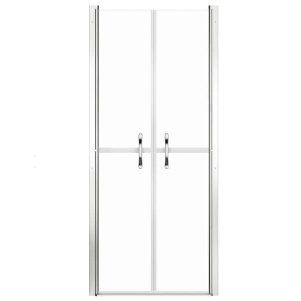 vidaXL brusedør 76x190 cm klart sikkerhedsglas