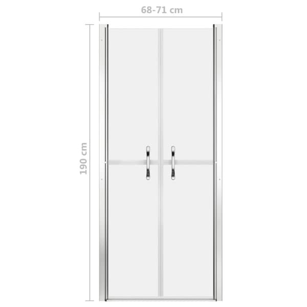 vidaXL brusedør 71x190 cm matteret sikkerhedsglas