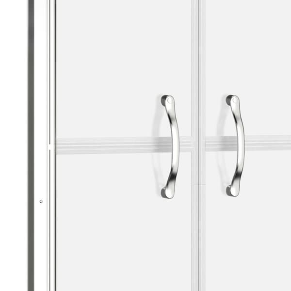 vidaXL Dusjdør frostet ESG 91x190 cm