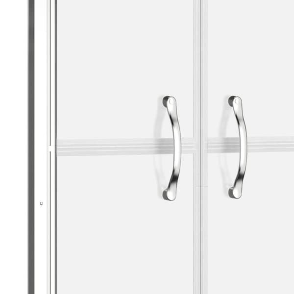 vidaXL brusedør 81x190 cm matteret sikkerhedsglas