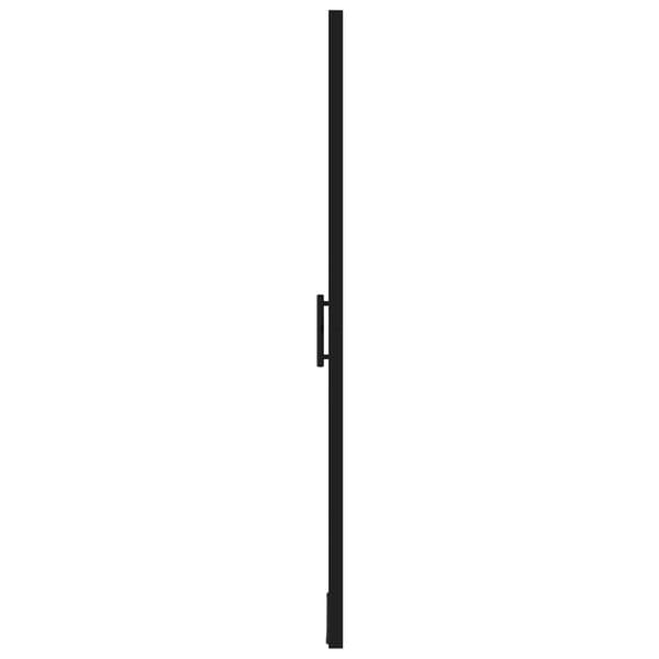 vidaXL Duschdörr härdat glas 100x178 cm svart