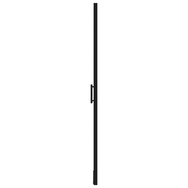vidaXL Dusjdør herdet glass 91x195 cm svart