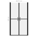 Miniatyrbilde 5 av 5: vidaXL Dusjdør frostet ESG (68-71)x190 cm