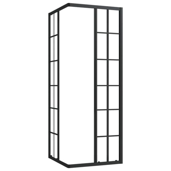 vidaXL brusekabine 80x80x180 cm sikkerhedsglas