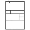 Miniatyrbillede 3 af 6: vidaXL brusevæg 115x195 cm klart sikkerhedsglas sort