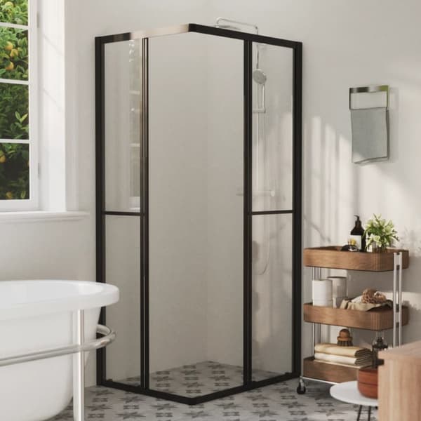 vidaXL brusekabine 90x70x180 cm sikkerhedsglas