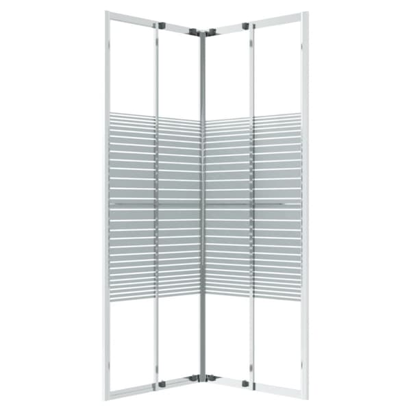 vidaXL brusekabine 70x70x180 cm sikkerhedsglas