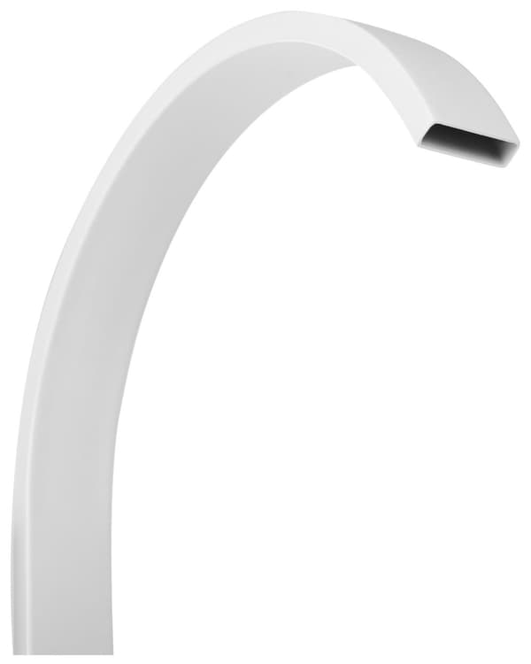 Badkarsblandare Vit Mässing Fristående Badkarsblandare med Handdusch Golvmonterad Modern Design