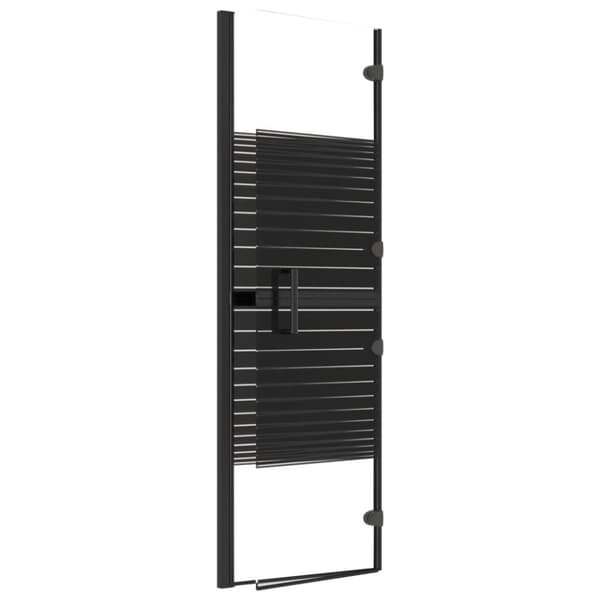 vidaXL foldbar bruseafskærmning 100x140 cm sikkerhedsglas sort